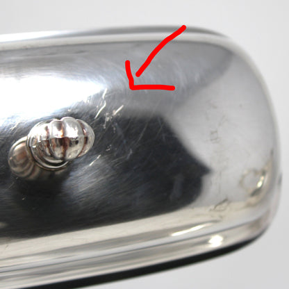 Butter Dish, Silverplate, Chippendale Pattern by ISC, Vintage Hollowware