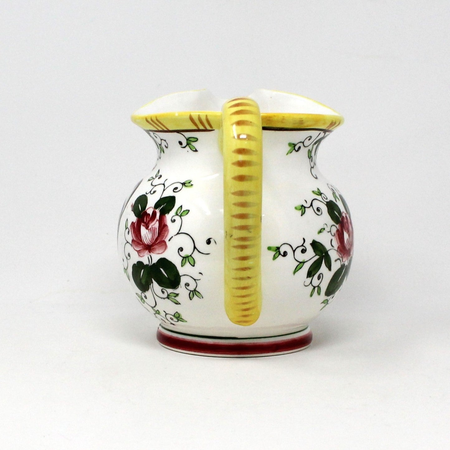 Pitcher, Ucagco, Early Provincial, Rooster & Roses, Ceramic, Japan