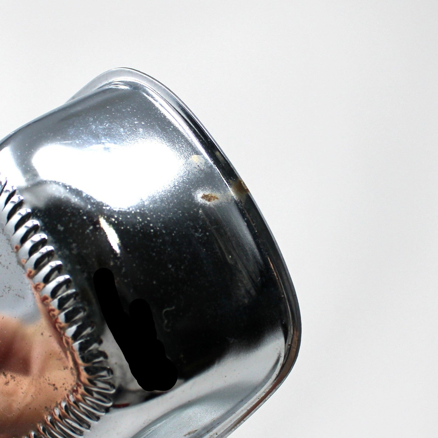 Butter Dish, Shelton Ware, Chrome Plated with Glass Insert, Vintage Hollowware