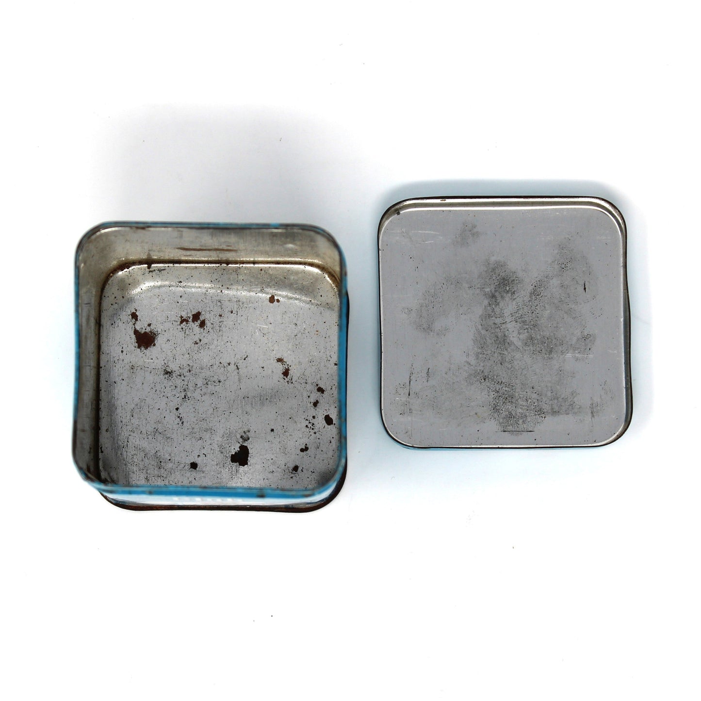 Tins, Kentucky Club, Tobacco Mixture, Blue / Turquoise, Equestrian Horse & Rider, Empty, Vintage