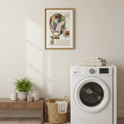 Advertisement, The Eden Washing Machine, Original Magazine Ad 1920, Antique