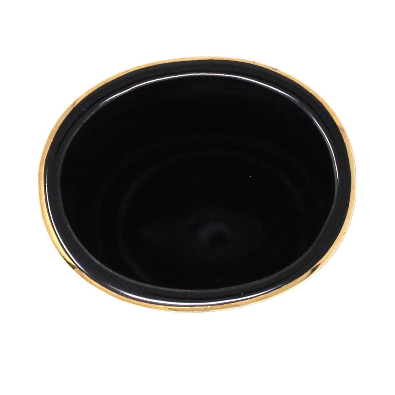 Vase, Otagiri, Black Vase with Golden Sea Shells, Japan Porcelain, Vintage