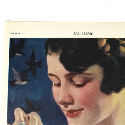 Advertisement, Blue Bird Electronic Clothes Washer, Original Magazine Ad 1920, Antique