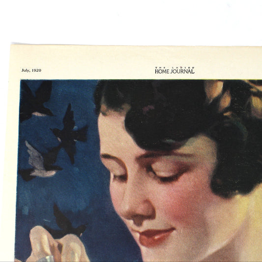 Advertisement, Blue Bird Electronic Clothes Washer, Original Magazine Ad 1920, Antique