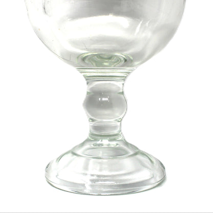 Beer Glass, Coors, Stemmed Goblet, Red ACL Letters, Heavy Pedestal Chalice, Vintage