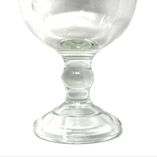 Beer Glass, Coors, Stemmed Goblet, Red ACL Letters, Heavy Pedestal Chalice, Vintage