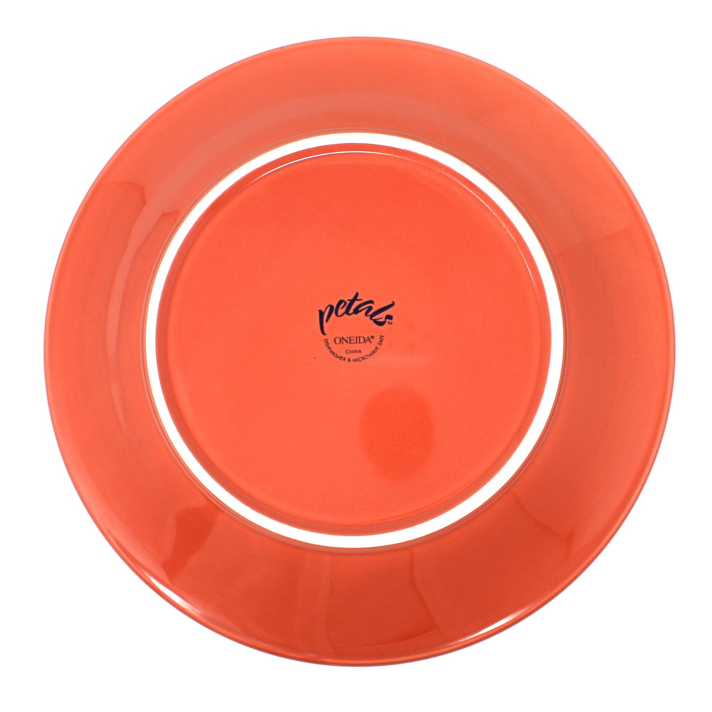 Serving Plate / Chop Plate, Oneida, Petals Pattern in Terra Cotta, Vintage