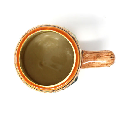 Beer Mug, German Style, Pub Scene and Castle, Japan Ceramic, Vintage