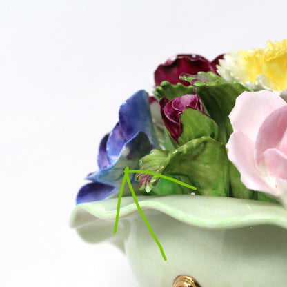 Floral Posy, Denton China (Longton), Porcelain Floral Fancy / Posy / Bouquet, Vintage Bone China