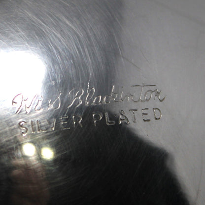 Creamer & Sugar with Lid, Silverplate Hollowware, W & S Blackinton, Floral Footed, Vintage