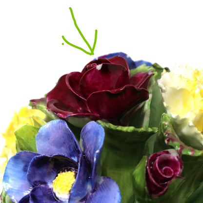 Floral Posy, Denton China (Longton), Porcelain Floral Fancy / Posy / Bouquet, Vintage Bone China