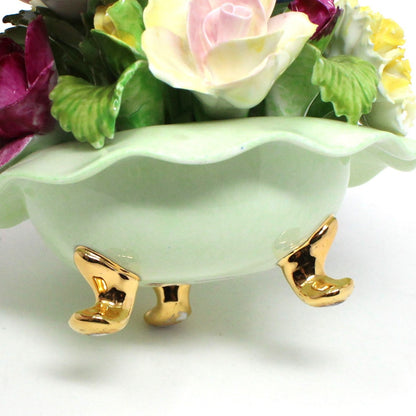Floral Posy, Denton China (Longton), Porcelain Floral Fancy / Posy / Bouquet, Vintage Bone China