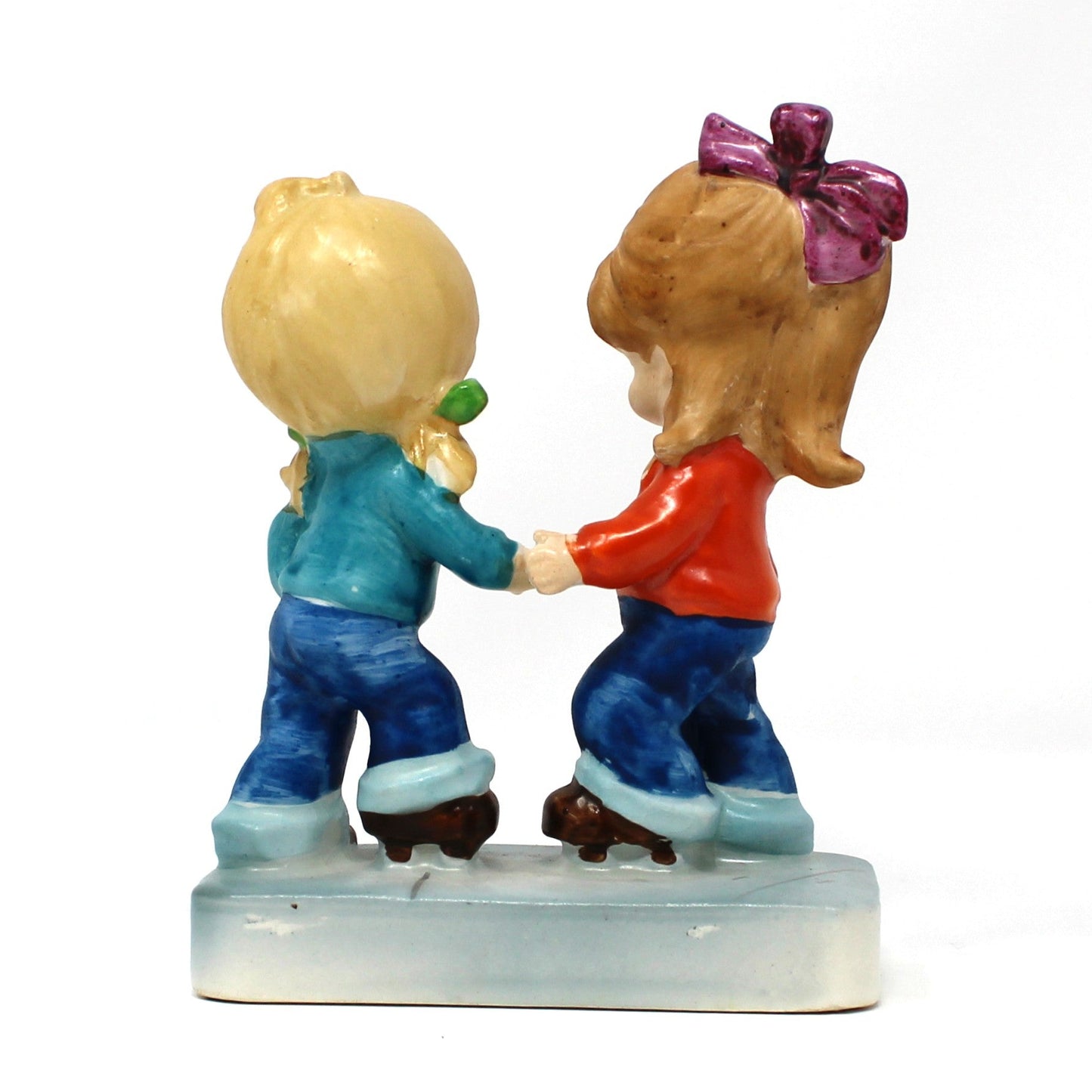 Figurine, Gigi, Sharin' Is Carin' Girls Holding Hands, Friendship, World Wide Arts, Vintage
