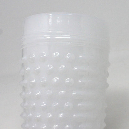 Glass Tumblers, Anchor Hocking, Milk Glass Hobnail, Vintage Set of 6