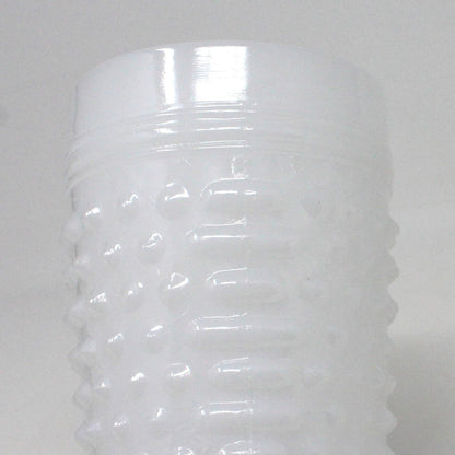 Glass Tumblers, Anchor Hocking, Milk Glass Hobnail, Vintage Set of 6