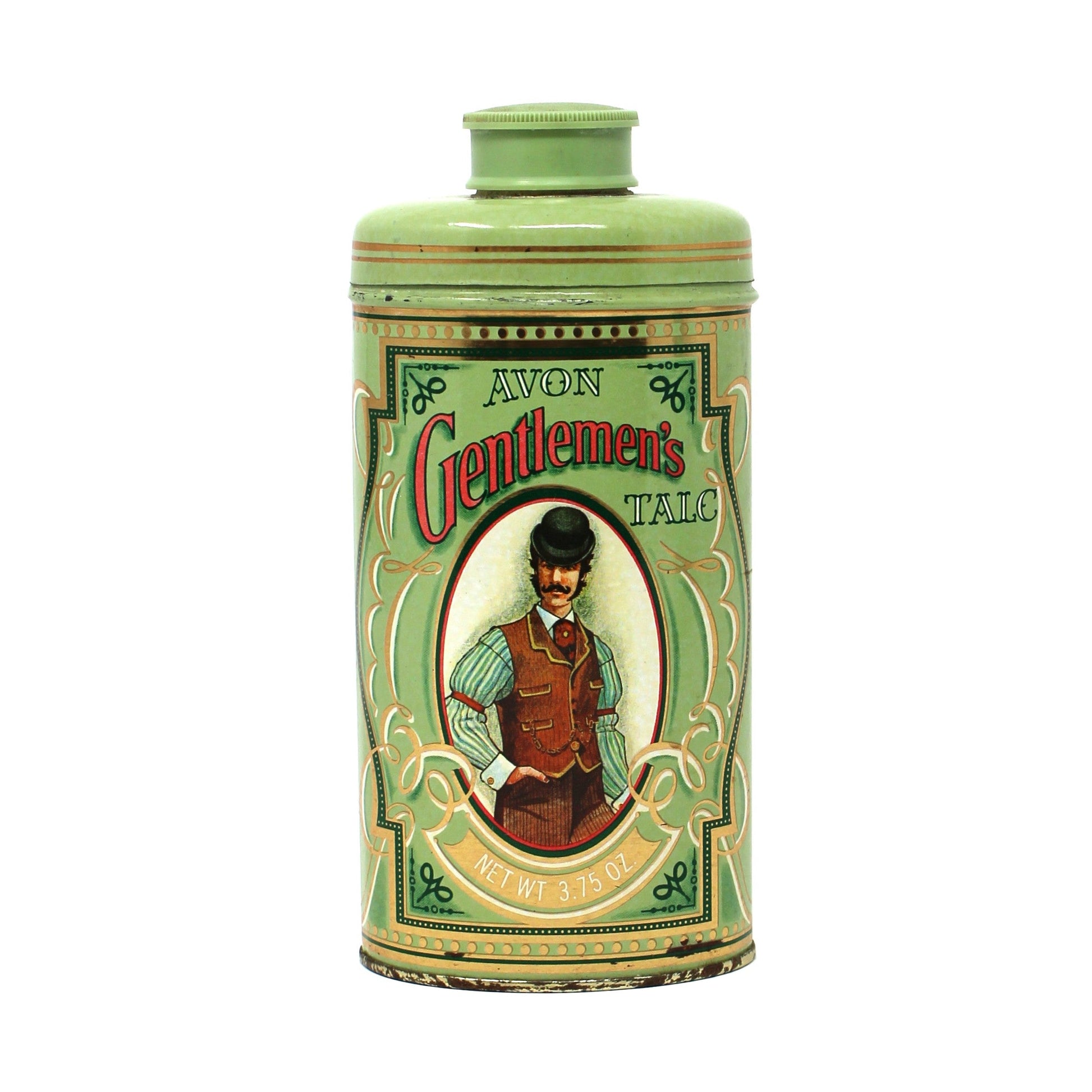 Vintage Avon Gentlemen's Perfumed Talc, Powder Shaker. Promotional Items, Advertising Memorabilia Collectibles, Trazarra Fragrance.