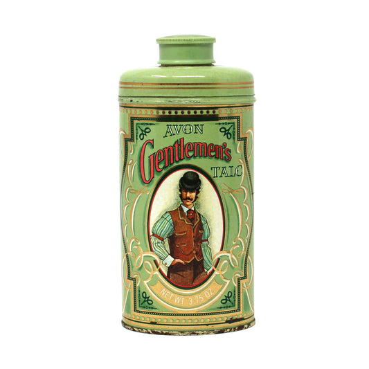 Vintage Avon Gentlemen's Perfumed Talc, Powder Shaker. Promotional Items, Advertising Memorabilia Collectibles, Trazarra Fragrance.