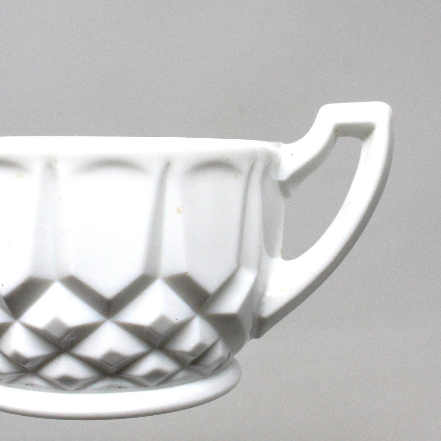 Sugar Bowl with Lid, Tiffin-Franciscan Milk Glass, Betsy Ross Pattern, Vintage