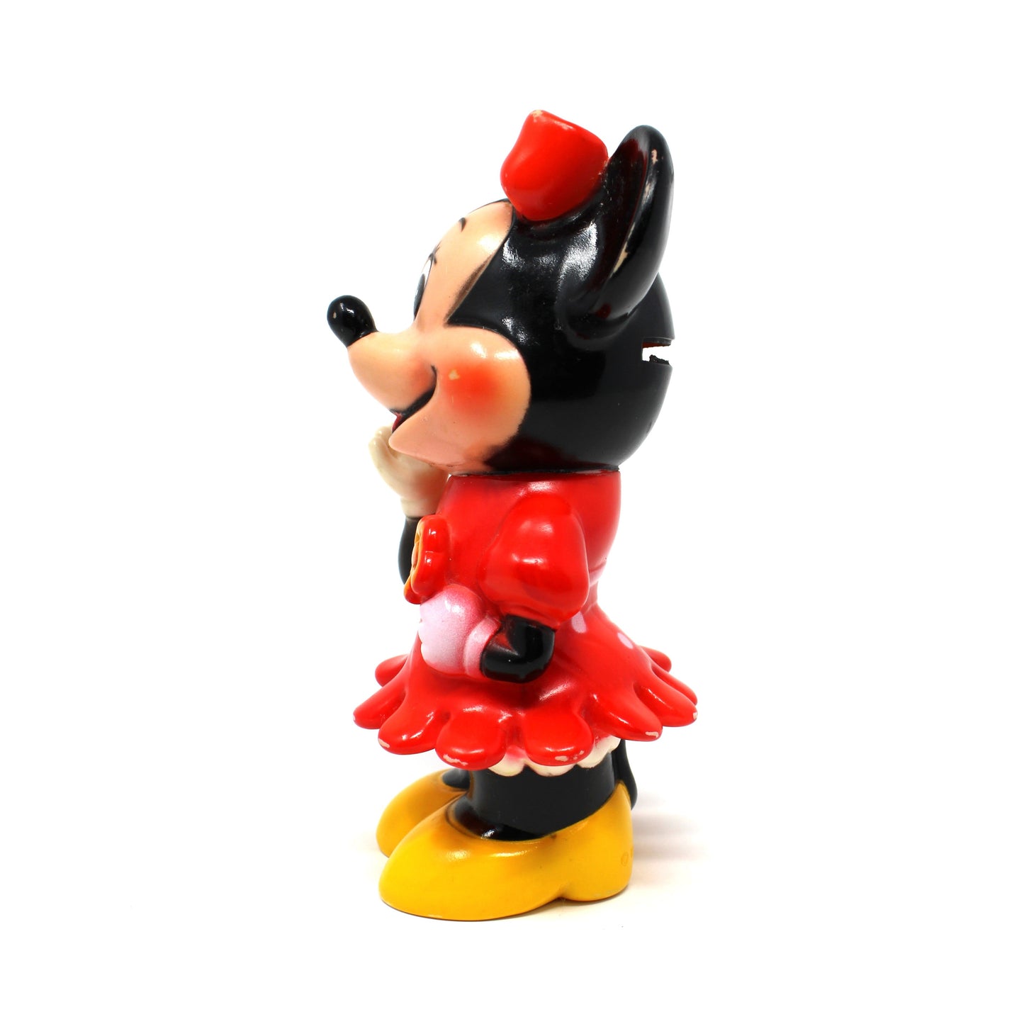 Coin Bank, Disney, Minnie Mouse Piggy Bank, Hard Plastic, Vintage
