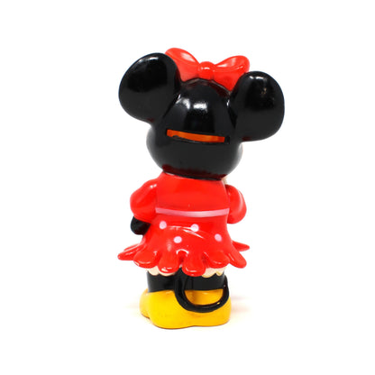 Coin Bank, Disney, Minnie Mouse Piggy Bank, Hard Plastic, Vintage