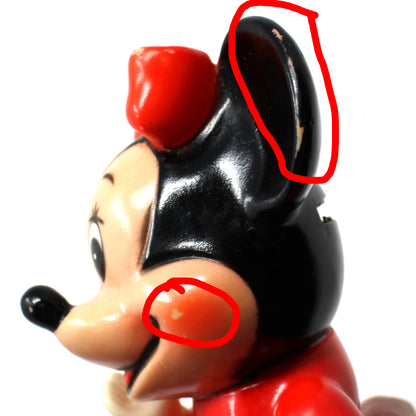 Coin Bank, Disney, Minnie Mouse Piggy Bank, Hard Plastic, Vintage