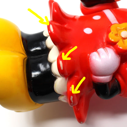 Coin Bank, Disney, Minnie Mouse Piggy Bank, Hard Plastic, Vintage