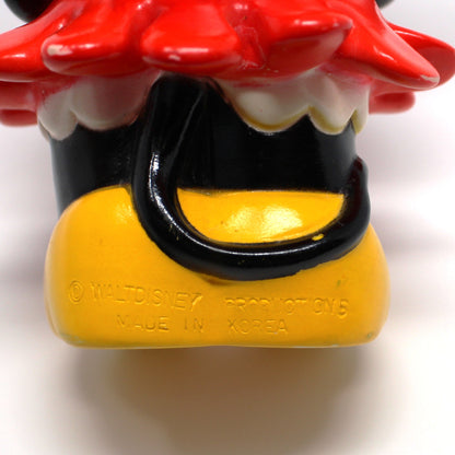 Coin Bank, Disney, Minnie Mouse Piggy Bank, Hard Plastic, Vintage