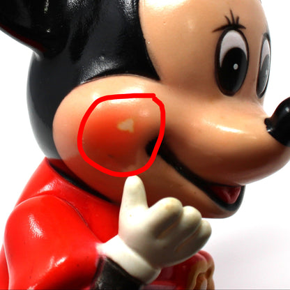 Coin Bank, Disney, Minnie Mouse Piggy Bank, Hard Plastic, Vintage