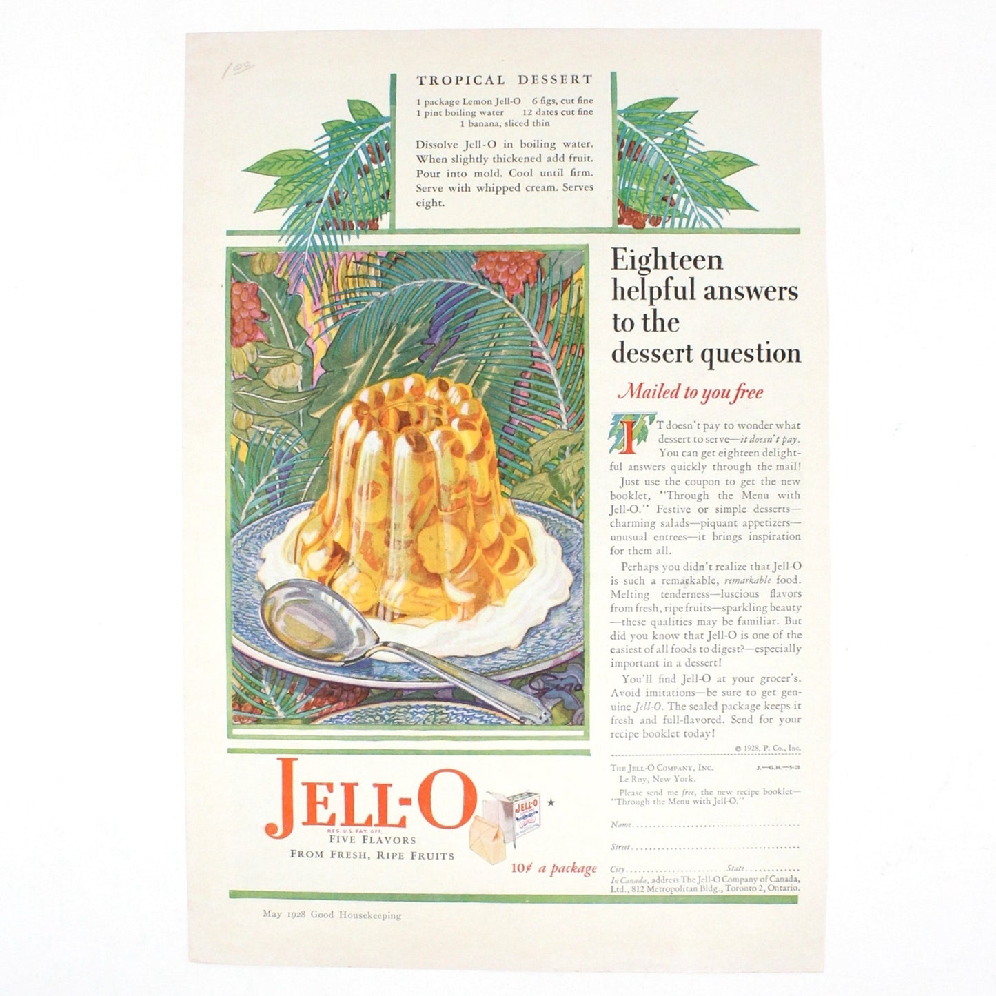 Advertisement, Wrigley's Chewing Gum, Original 1928 Magazine Ad, Miss Muffet, Vintage Good Housekeeping