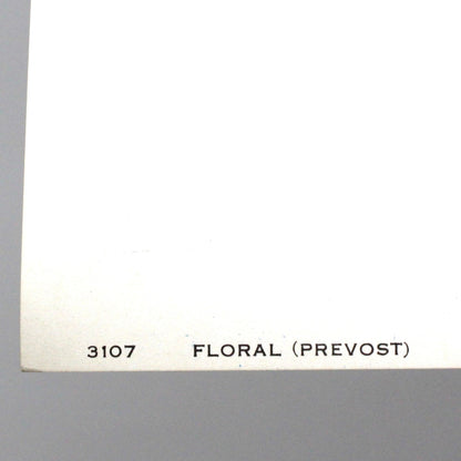 Print, Lithograph, J Prevost, Floral Bouquet #3107, Vintage