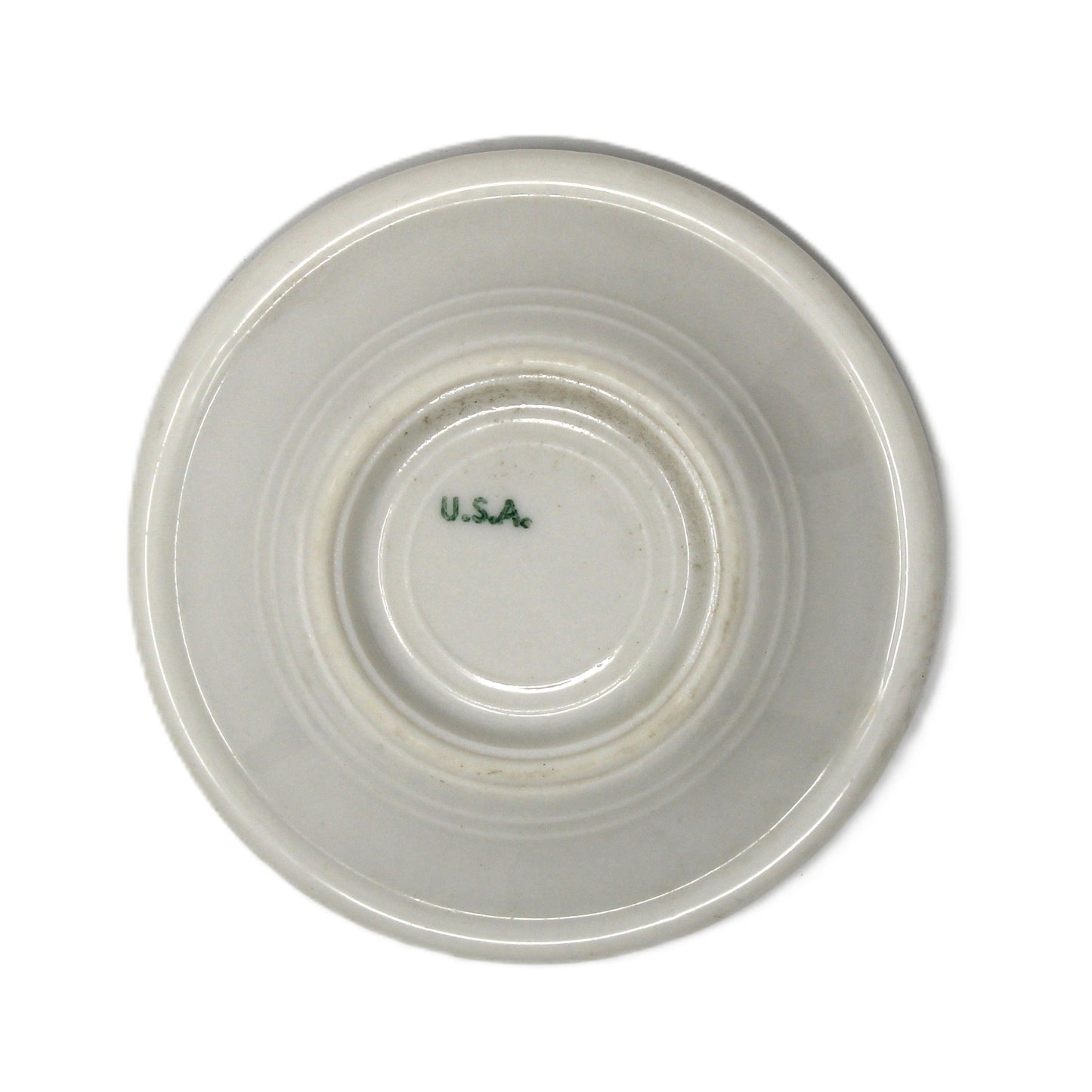 Butter Pat, Syracuse China Whitfield Gardenia Pattern #96801 Restaurant Ware Vitrified China, Syracuse NY USA, Vintage 1948–1960s