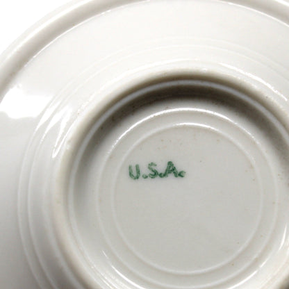 Butter Pat, Syracuse China Whitfield Gardenia Pattern #96801 Restaurant Ware Vitrified China, Syracuse NY USA, Vintage 1948–1960s