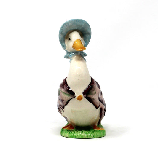 Figurine, Beatrix Potter, Jemima Puddleduck, Beswick, England, F. Warne & Co, Vintage 1948
