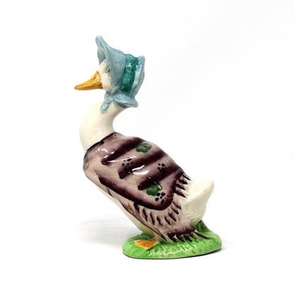 Figurine, Beatrix Potter, Jemima Puddleduck, Beswick, England, F. Warne & Co, Vintage 1948