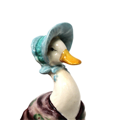 Figurine, Beatrix Potter, Jemima Puddleduck, Beswick, England, F. Warne & Co, Vintage 1948