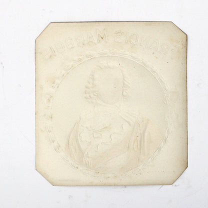 Cigar Box Label, Outer Label, Original Lithograph, Francis Marbois, Gilded / Embossed, NOS, 1900s, Antique