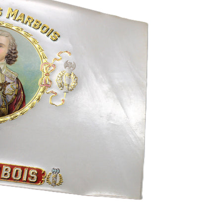 Cigar Box Label, Inner Label, Original Lithograph, Francis Marbois, Gilded / Embossed, NOS, 1900s, Antique