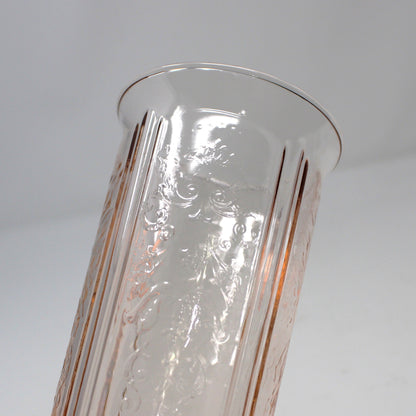 Glasses, Tumbler, MacBeth-Evans, American Sweetheart, Pink Depression Glass, 10oz, Set of 5, Vintage