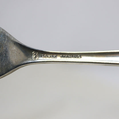 Flatware Set, Towle, Madeira, Sterling, Three Piece Place Settings for Two, 6 Pieces, Vintage 1948