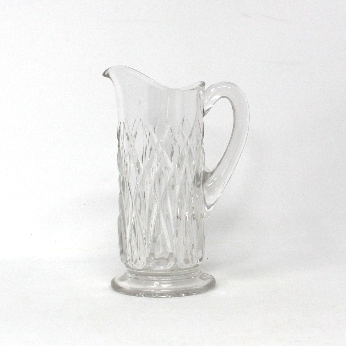 Pitcher, Small Cut Glass Pitcher, Arches, Vintage