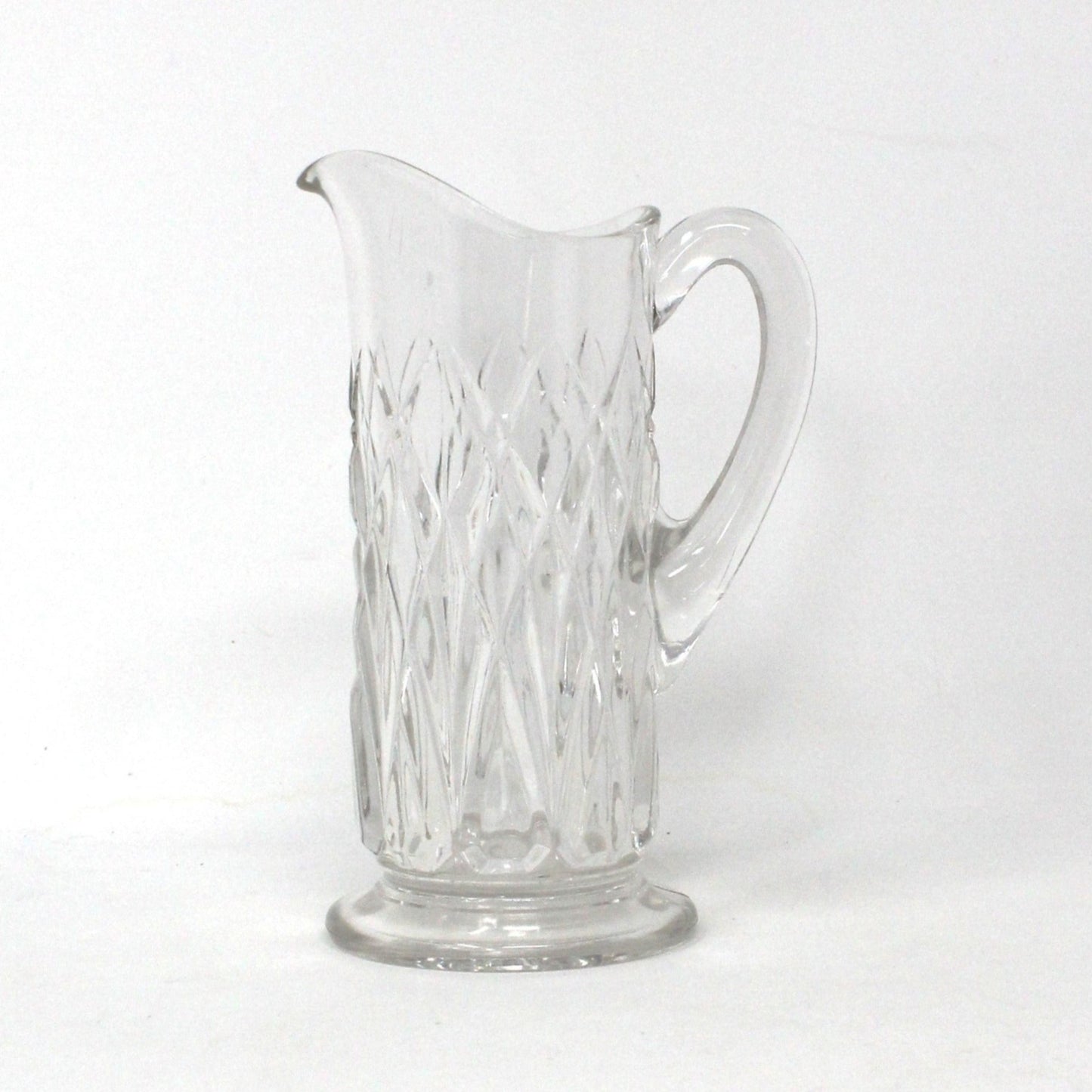 Pitcher, Small Cut Glass Pitcher, Arches, Vintage