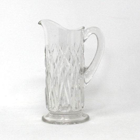 Pitcher, Small Cut Glass Pitcher, Arches, Vintage
