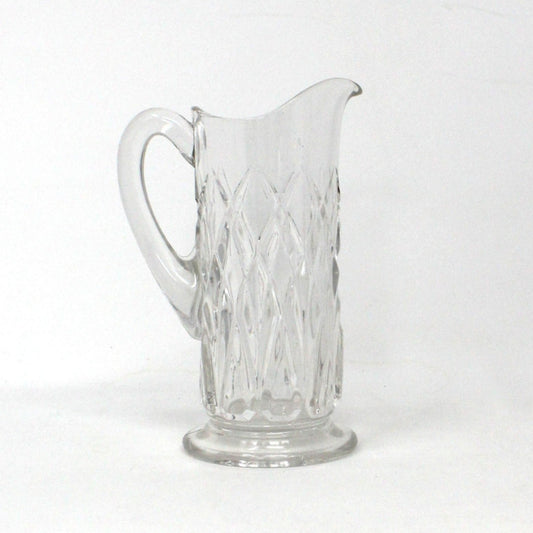 Pitcher, Small Cut Glass Pitcher, Arches, Vintage