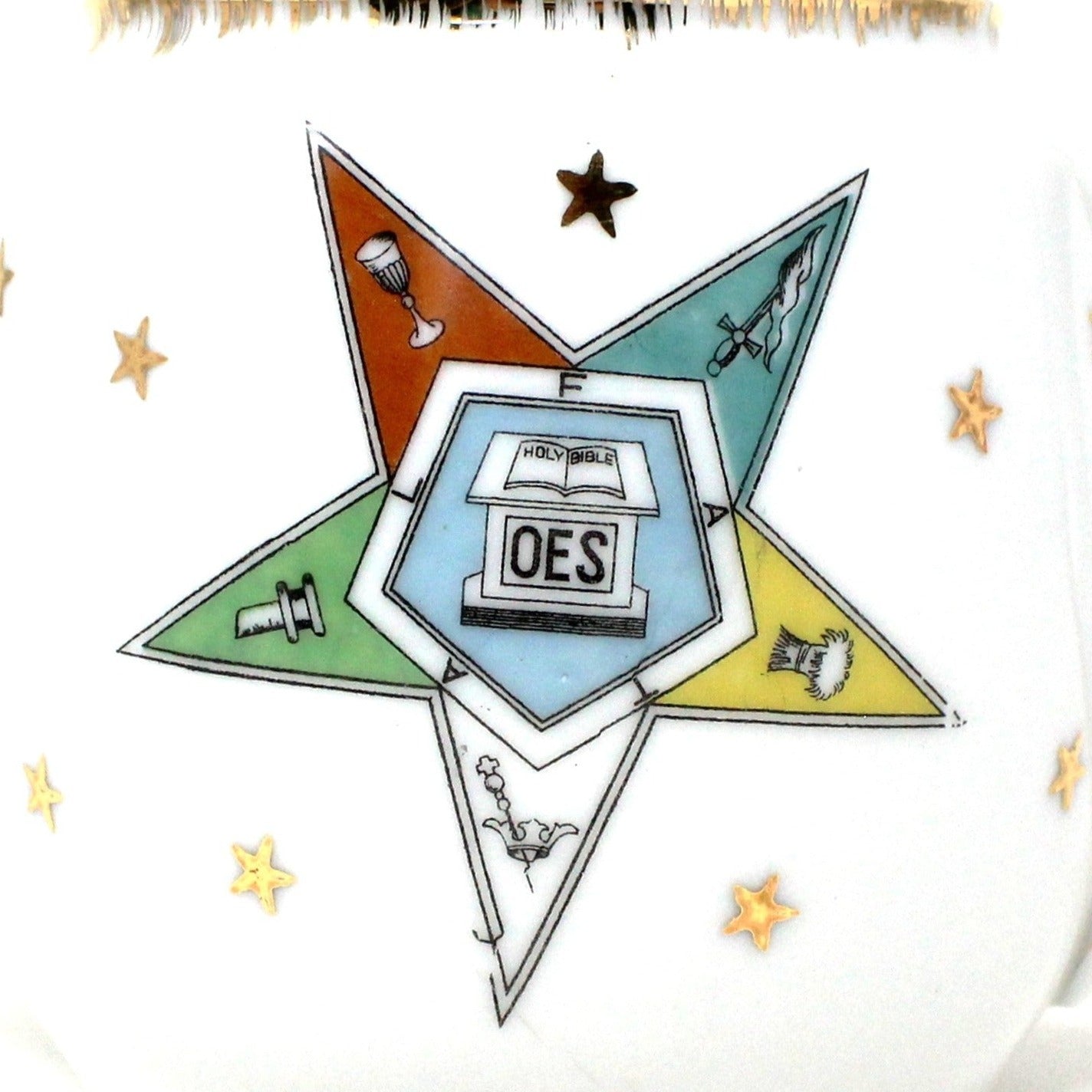 Teapot, Lefton, OES Order of the Eastern Star Freemasons, Vintage