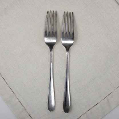 Forks, Gorham, Invitation Pattern, Plate Pat. 1940, Silverplate, Set of 2, Vintage