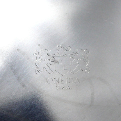 Bowl, Shallow Bowl, Oneida, Silverplate Bowl, Footed Centerpiece Shallow Bowl, Georgian Scroll, Vintage