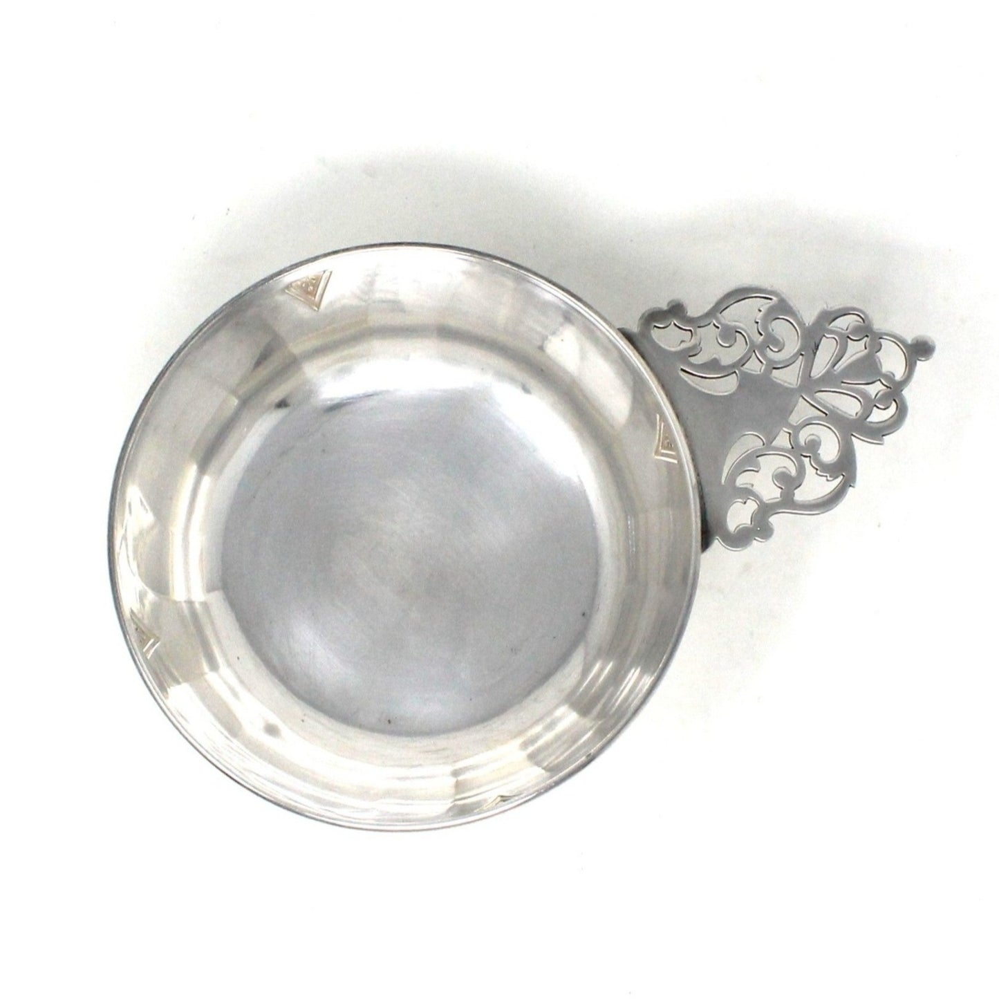 Porringer Bowl, Community Plate, Silverplate, Deauville Pattern, Scrolled Handle, Vintage, SOLD