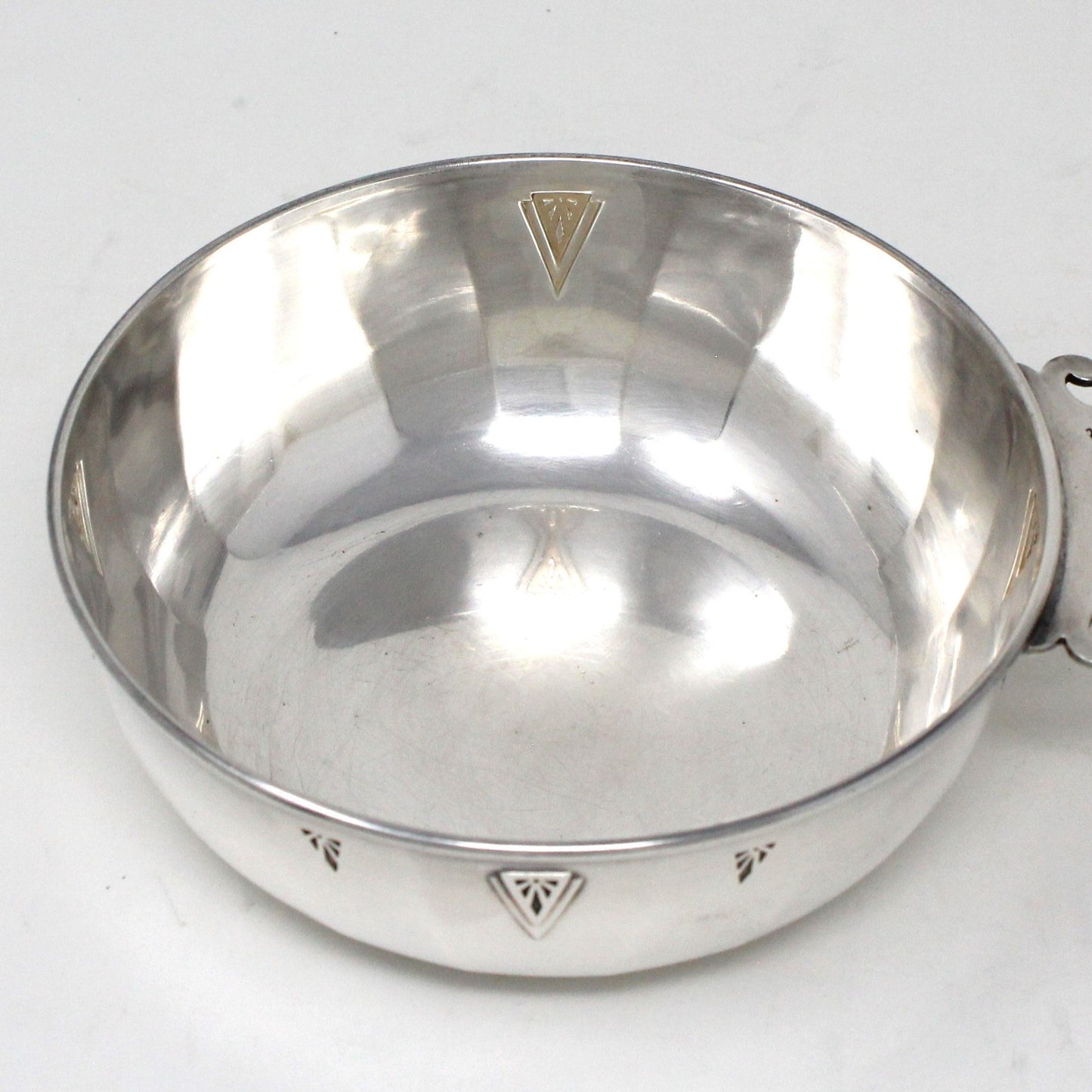 Porringer Bowl, Community Plate, Silverplate, Deauville Pattern, Scrolled Handle, Vintage, SOLD