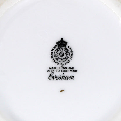 Coffee Pot, Royal Worcester, Evesham Gold, Plums & Peaches, Gold Rim, English Porcelain, Vintage 1961–2015