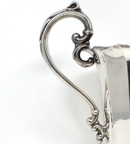 Pitcher, A. Cohen & Sons, Silverplate, Beverage Pitcher w/Ice Lip, Footed, Victorian Style, Vintage